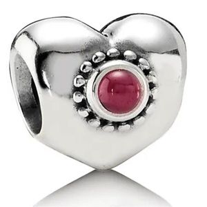 Pandora Treasured Hearts Charm in Sterling
